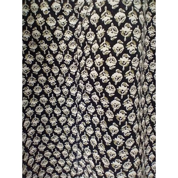 OLD NAVY Top Popover Balloon Sleeve Oversized Black White Boho Blouse - XL - Picture 8 of 9